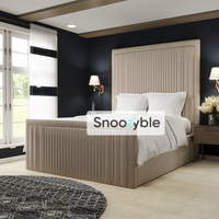 Salsa Linear Lines Stripe Panel Upholstered Bed