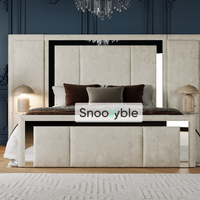 Elizabeth Mirror Extended Oversized Headboard Bed