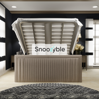 Salsa Linear Lines Stripe Panel Upholstered Bed