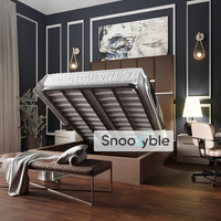 Hamilton Chrome Strip Upholstered Fabric Bed