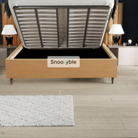 Mirage Wide Extended Headboard Fabric Panel Bed