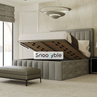 Jameson Linear Stripe Line Panel Bed